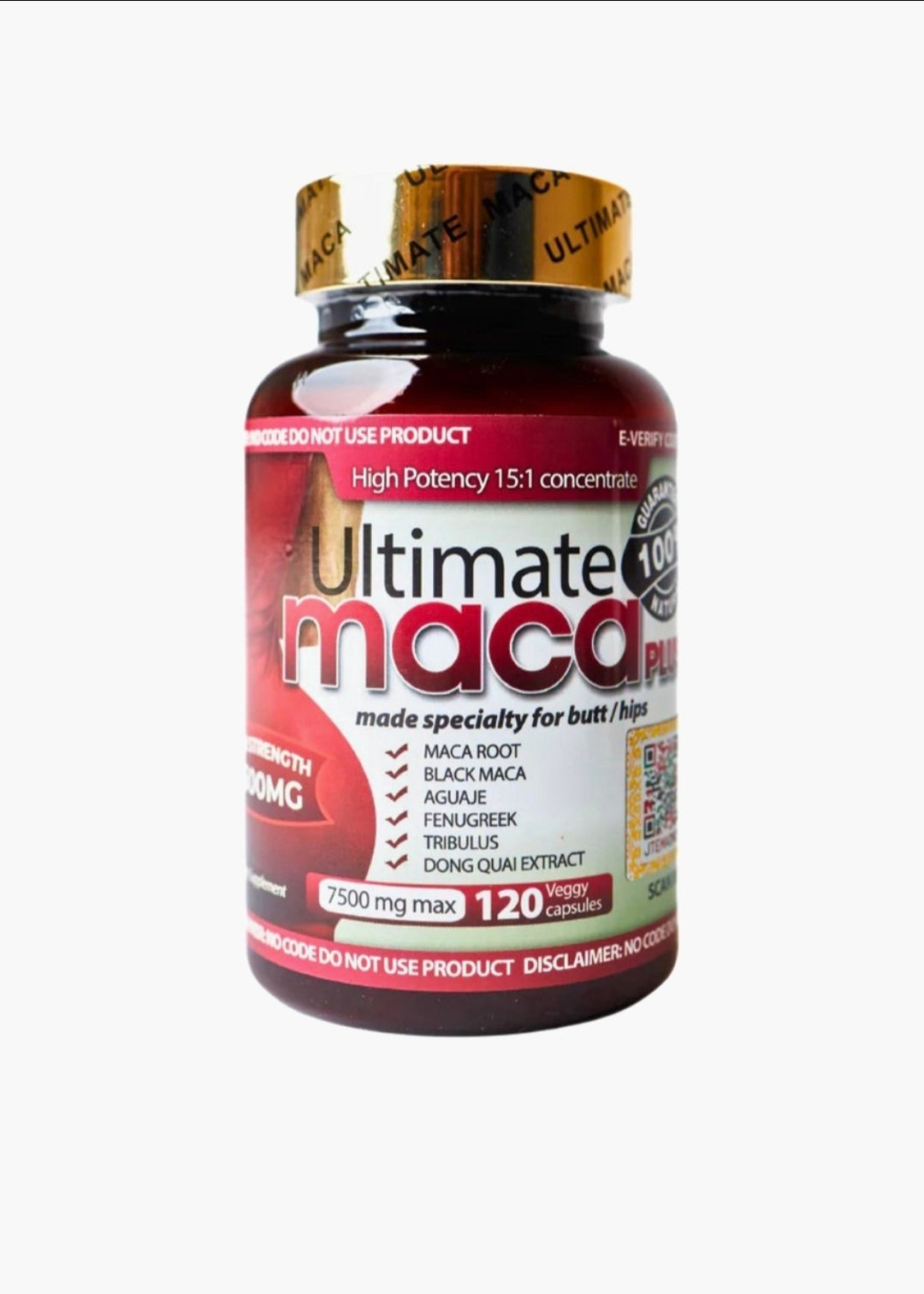 Ultimate Maca Plus - Natuurlijke Vergroting en Verbeteringen van Billen en Heupen - 100% Origineel
