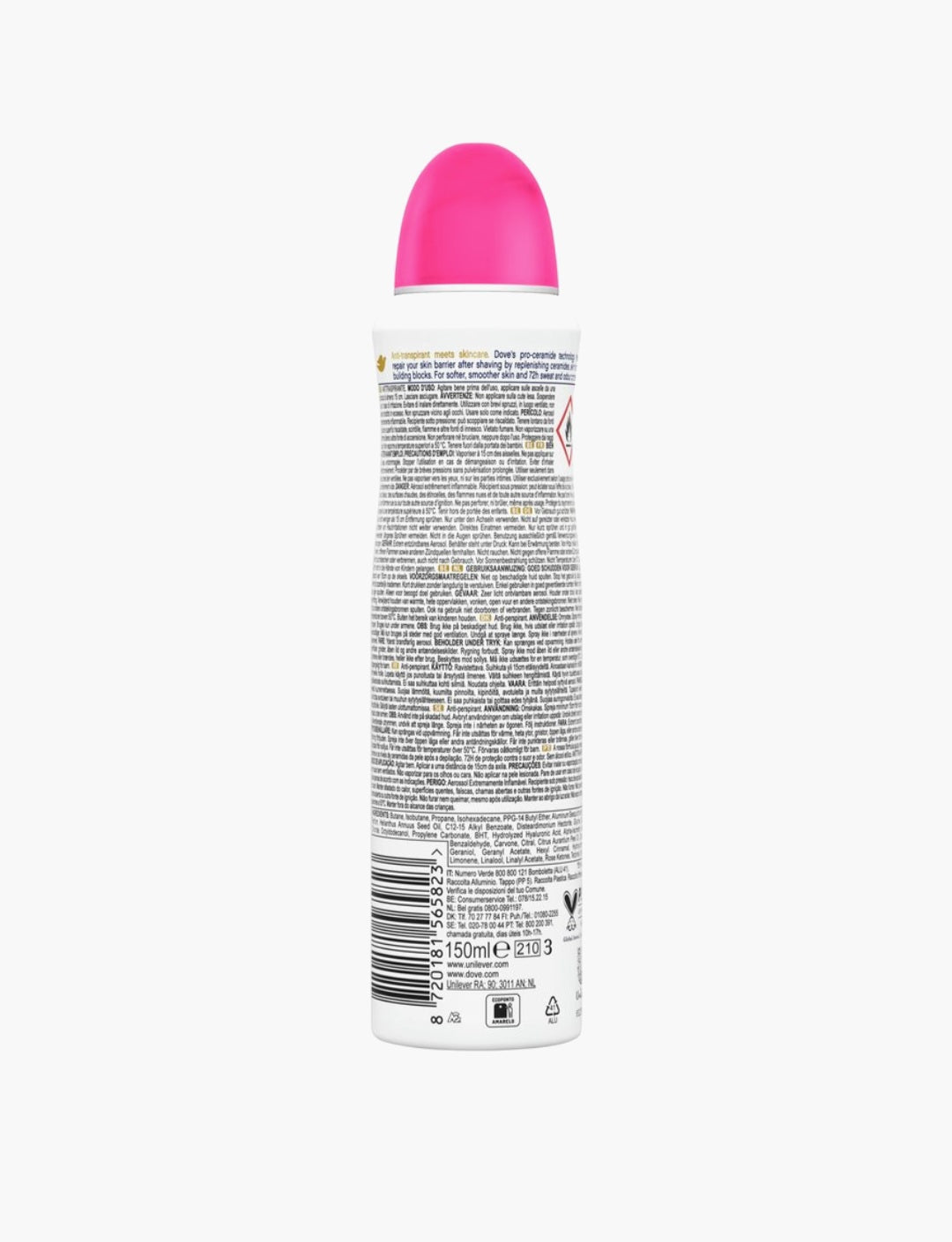 Dove - Anti-Transpirant Deodorant Spray - Advanced Care - Dragon Fruit & Coconut Cream - 6 x 150 ml